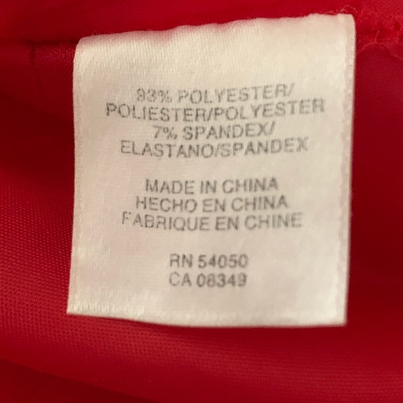 Jones New York V-Neck Women Sheath Dress Red - Picture 4 of 4